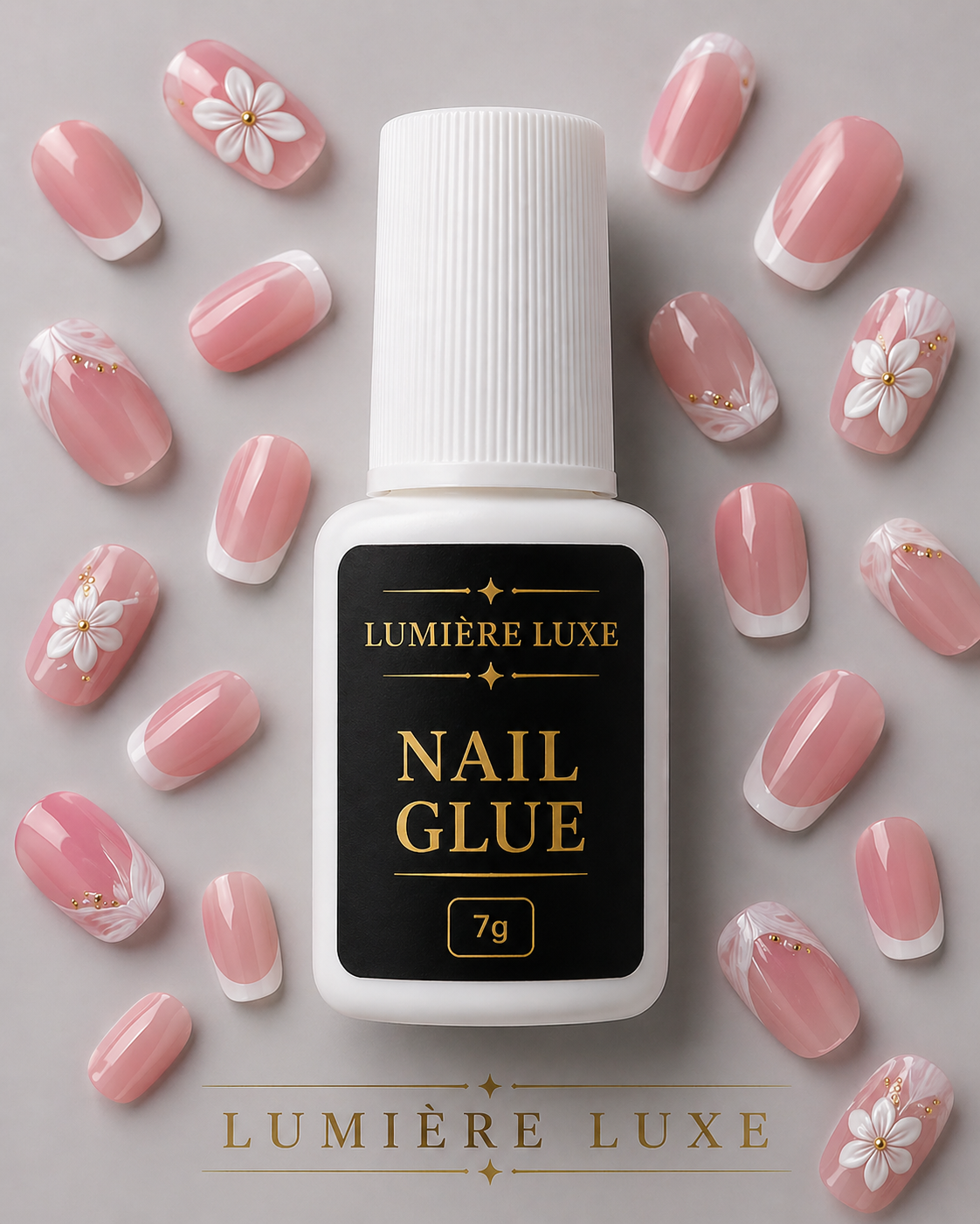 Lumière Luxe Premium Press-On Nails - Glue Included