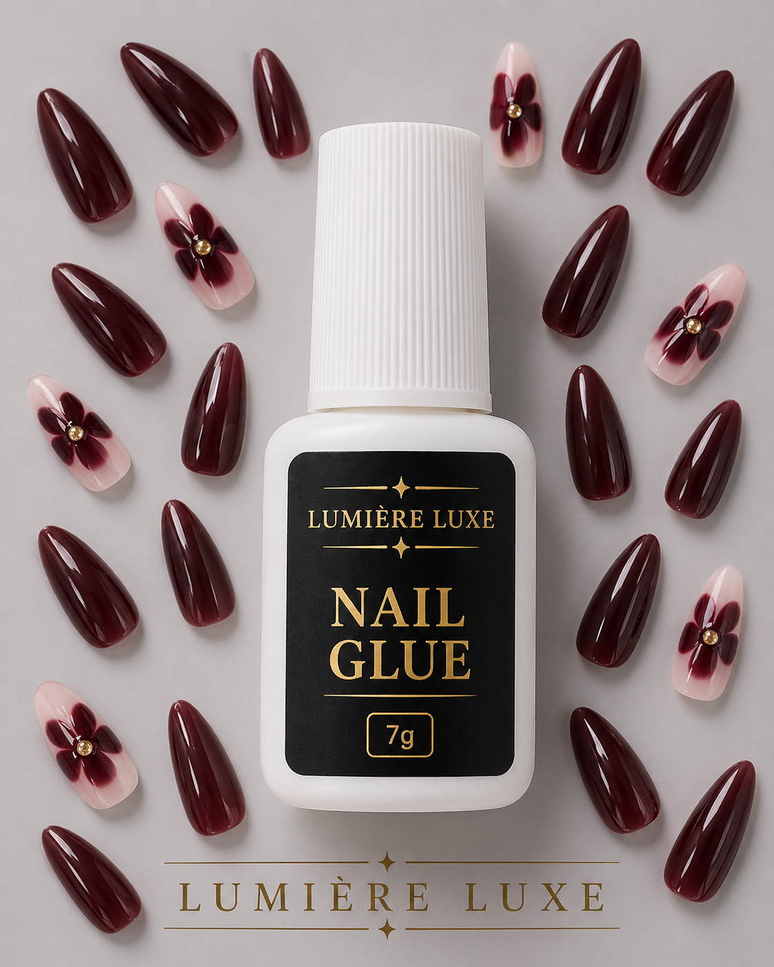 Lumière Luxe Premium Press-On Nails - Glue Included