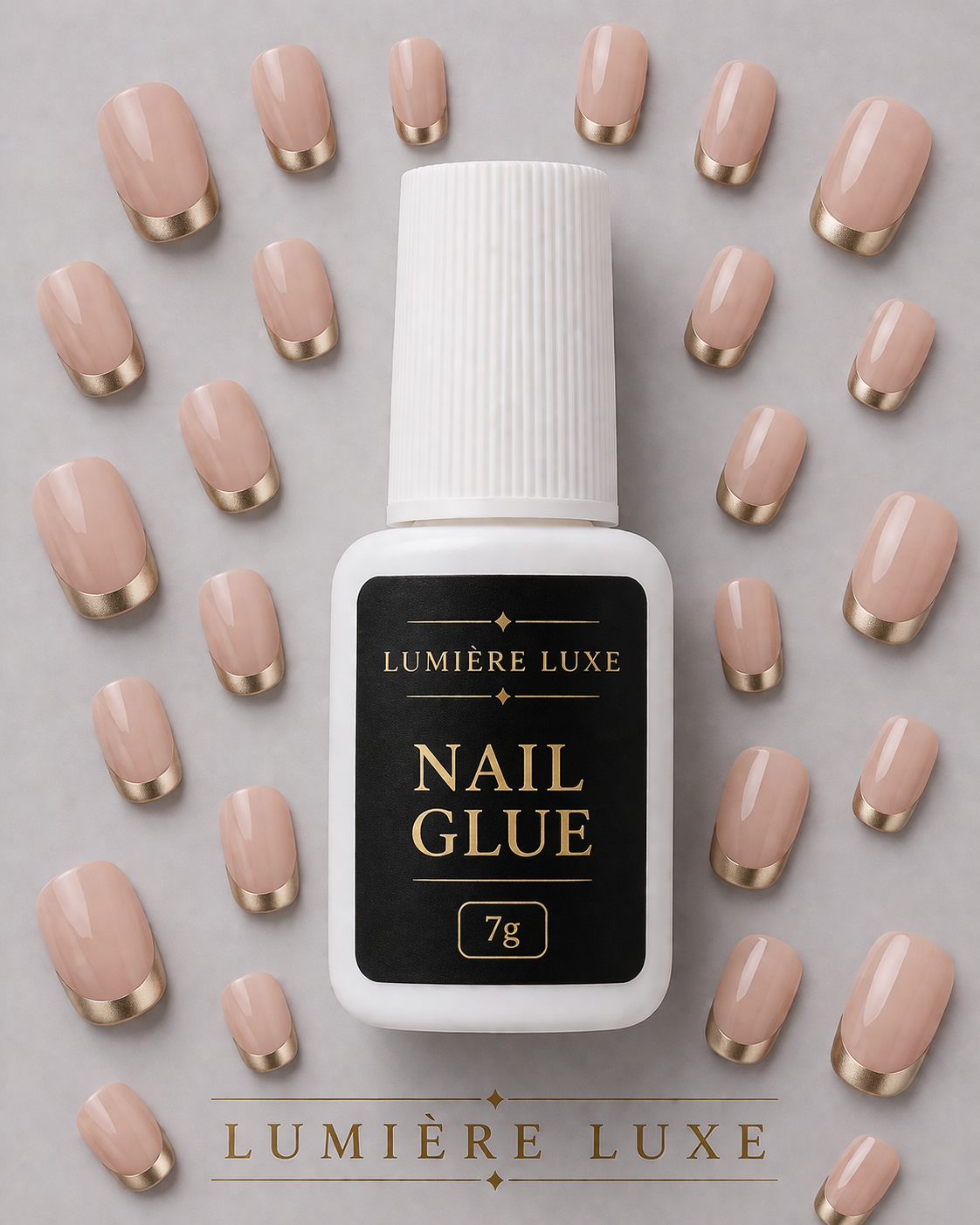 Lumière Luxe Premium Press-On Nails - Glue Included