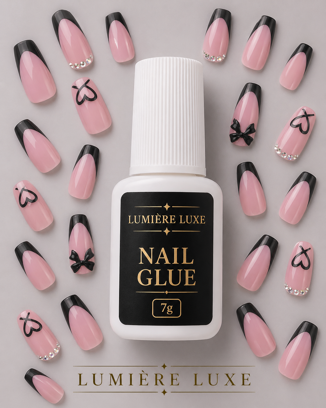 Lumière Luxe Premium Press-On Nails - Glue Included